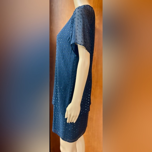 LIFE WITH BIRD Sparkling Embellished Black Silk Dress Size 2 - Picture 8 of 9